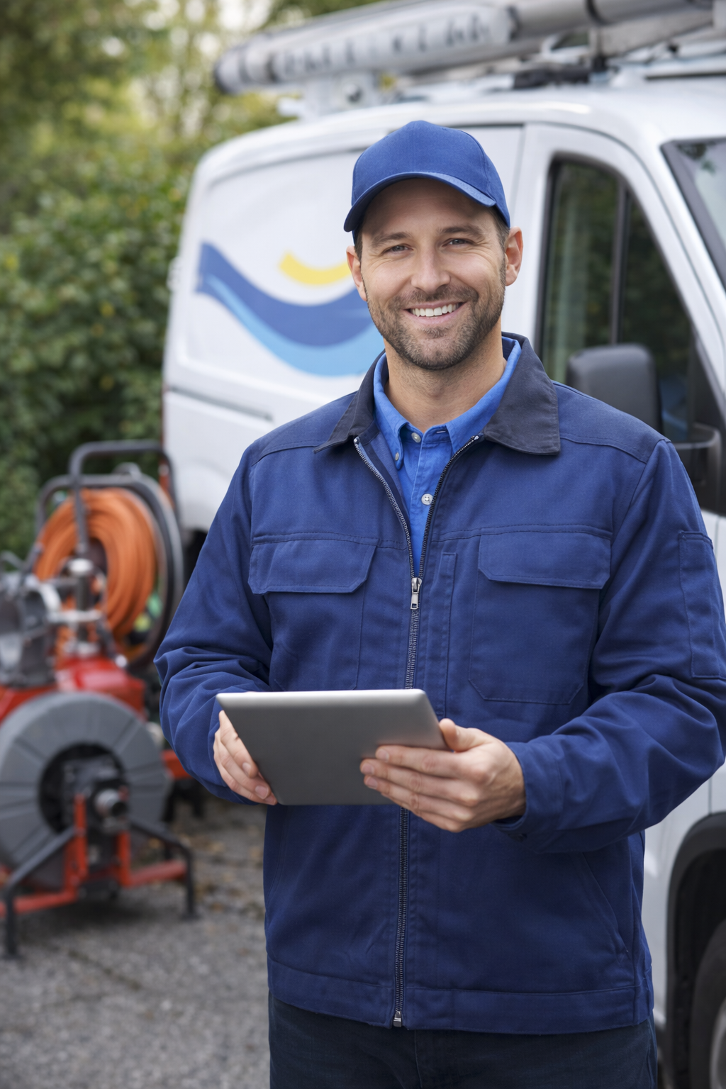 Techniker bei der Einsatzplanung